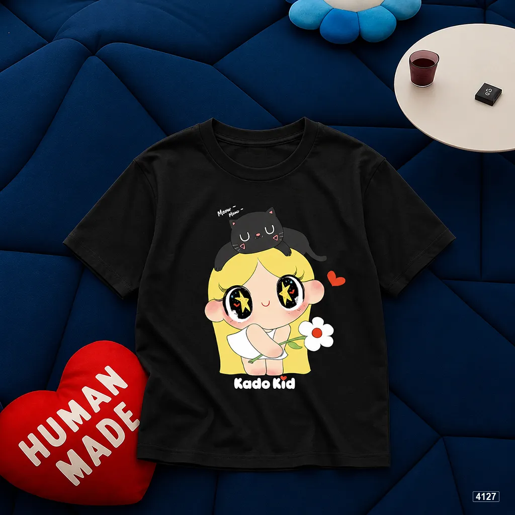 Áo thun bé gái Chibi Cat đáng yêu Kado 4127_thumbnail_6
