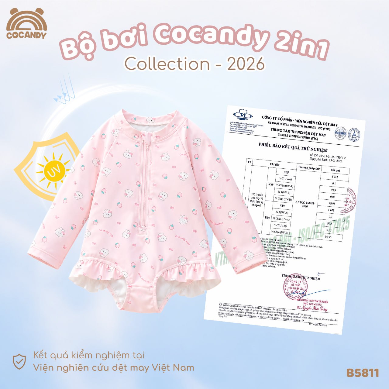 Bộ bơi dài tay HỒNG hình thỏ dâu_thumbnail_1