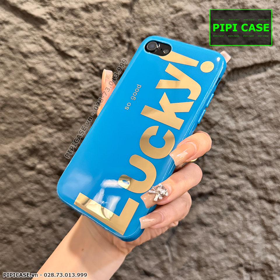Ốp Lưng iPhone 7 / 8 - Lucky - Xanh Dương