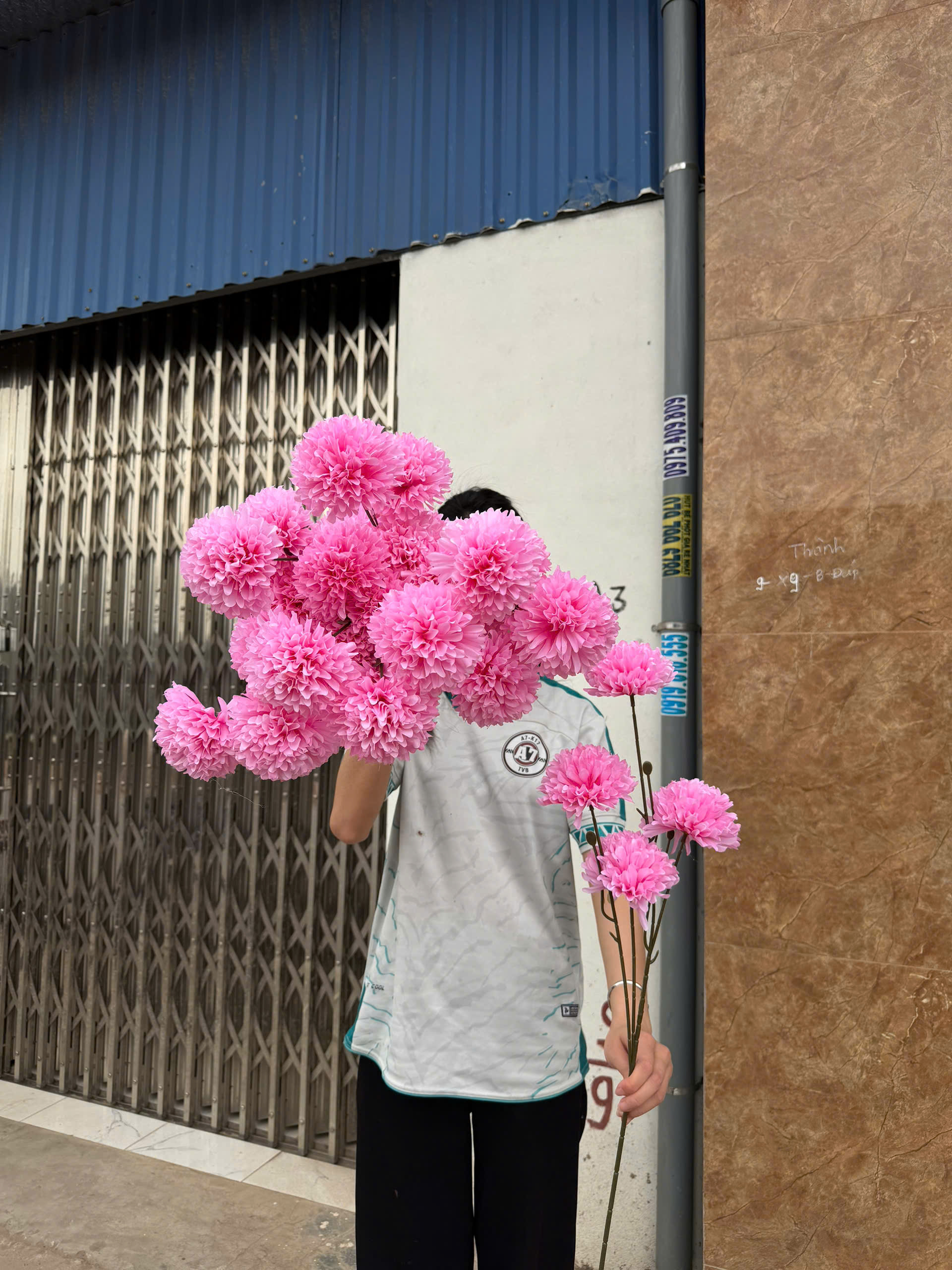 Bình Bông Đại Hoa Lụa Cao Cấp Trang Trí Phòng Khách Sang Trọng, Đẹp Bền Không Cần Chăm Sóc_thumbnail_3