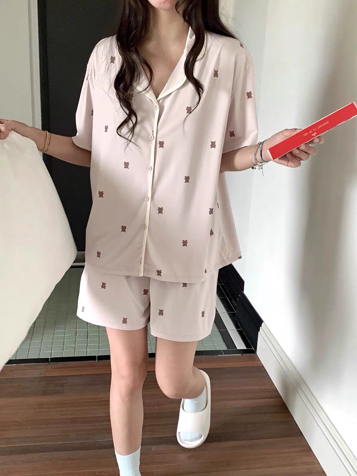 Set pizama ice silk