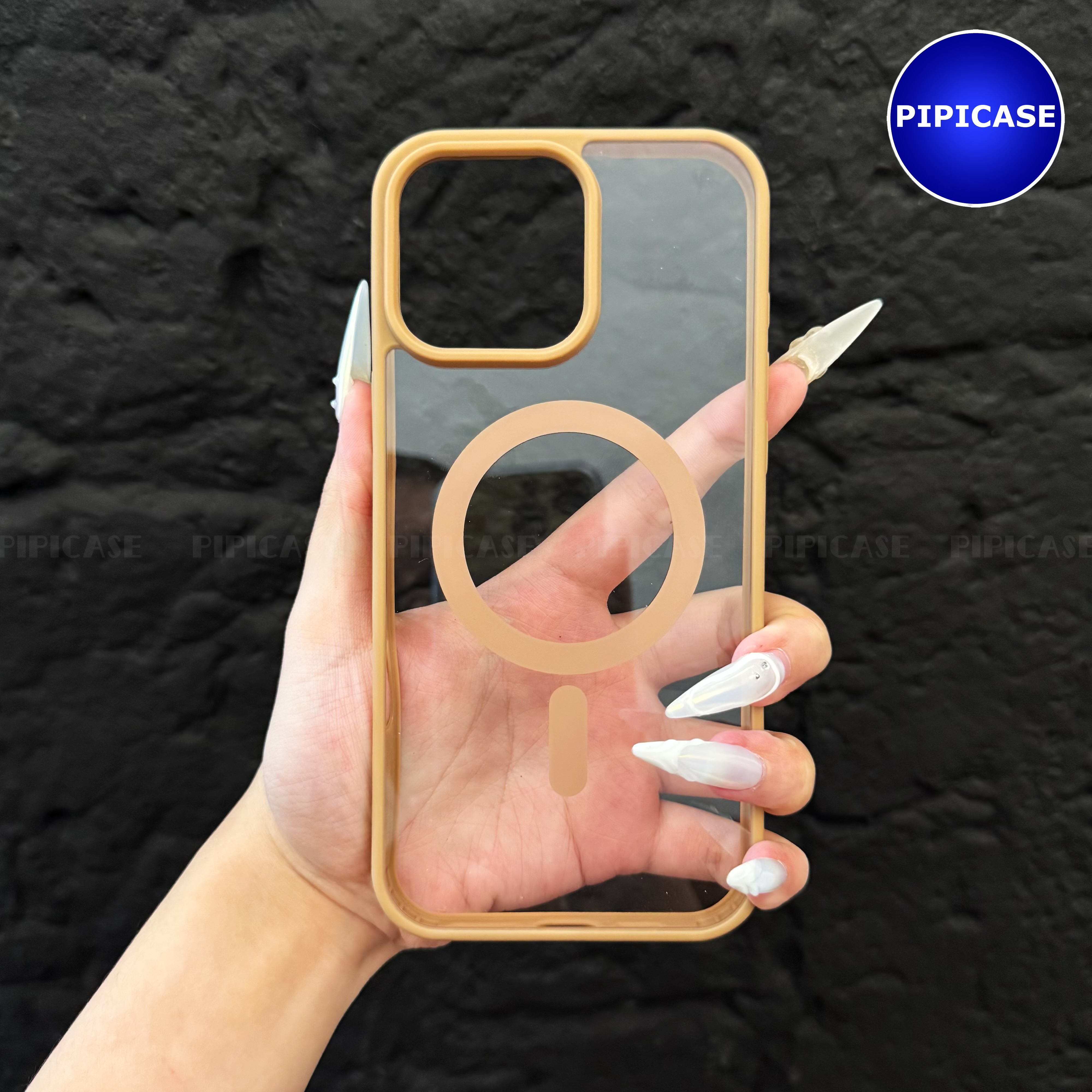 Ốp Lưng iPhone 16 Pro Max - Chic - Nâu Nhạt_thumbnail_7