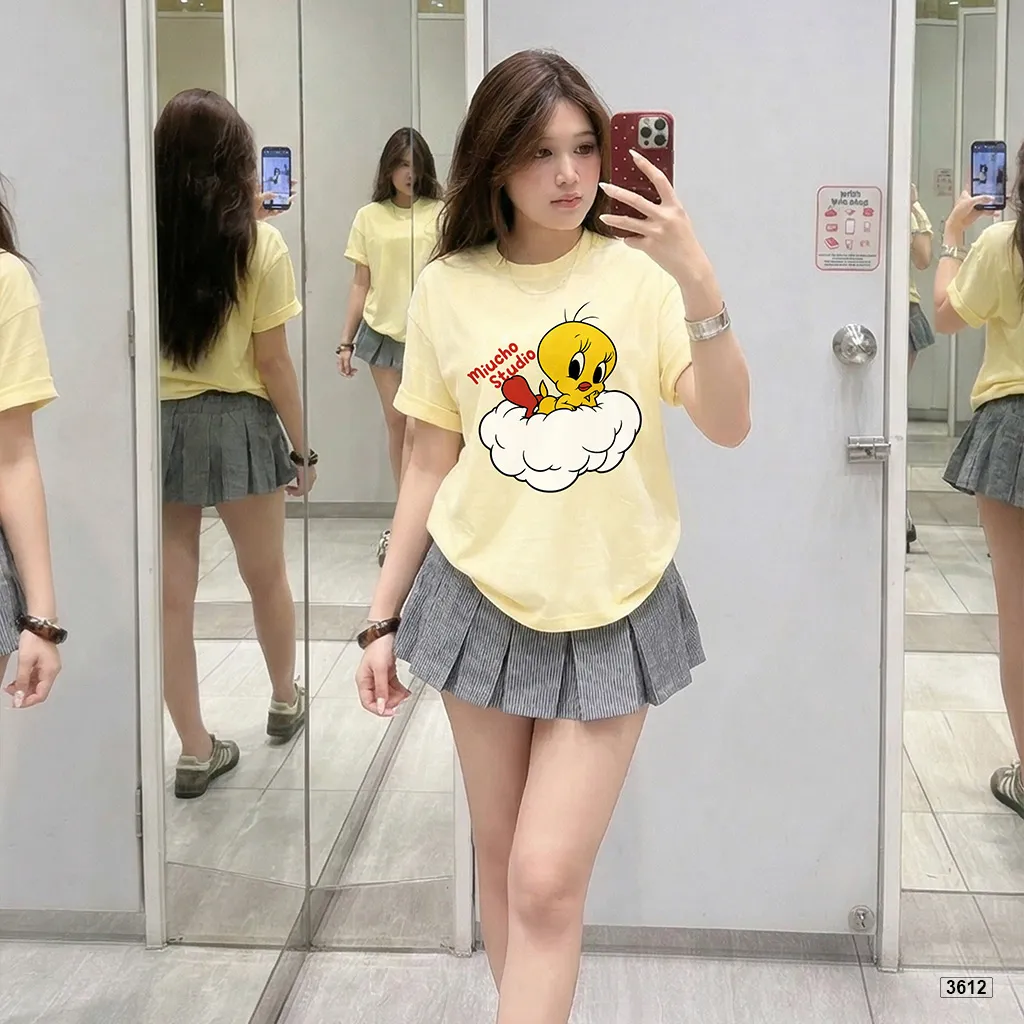 Áo thun nữ form boxy nhân vật hoạt hình dễ thương Miucho 3612_thumbnail_4