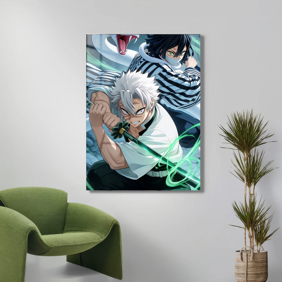 Sanemi & Obanai Serpent Wind Clash — ANM-DS-254