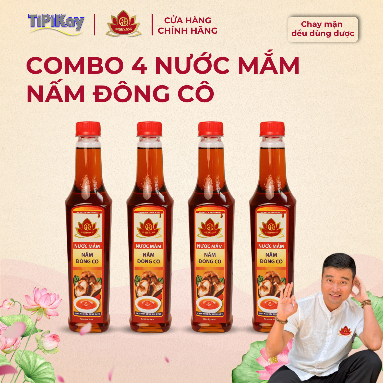[Combo 4 món] 4 Nước Mắm Đông Cô 500ML CBTP-4NMDC500ML