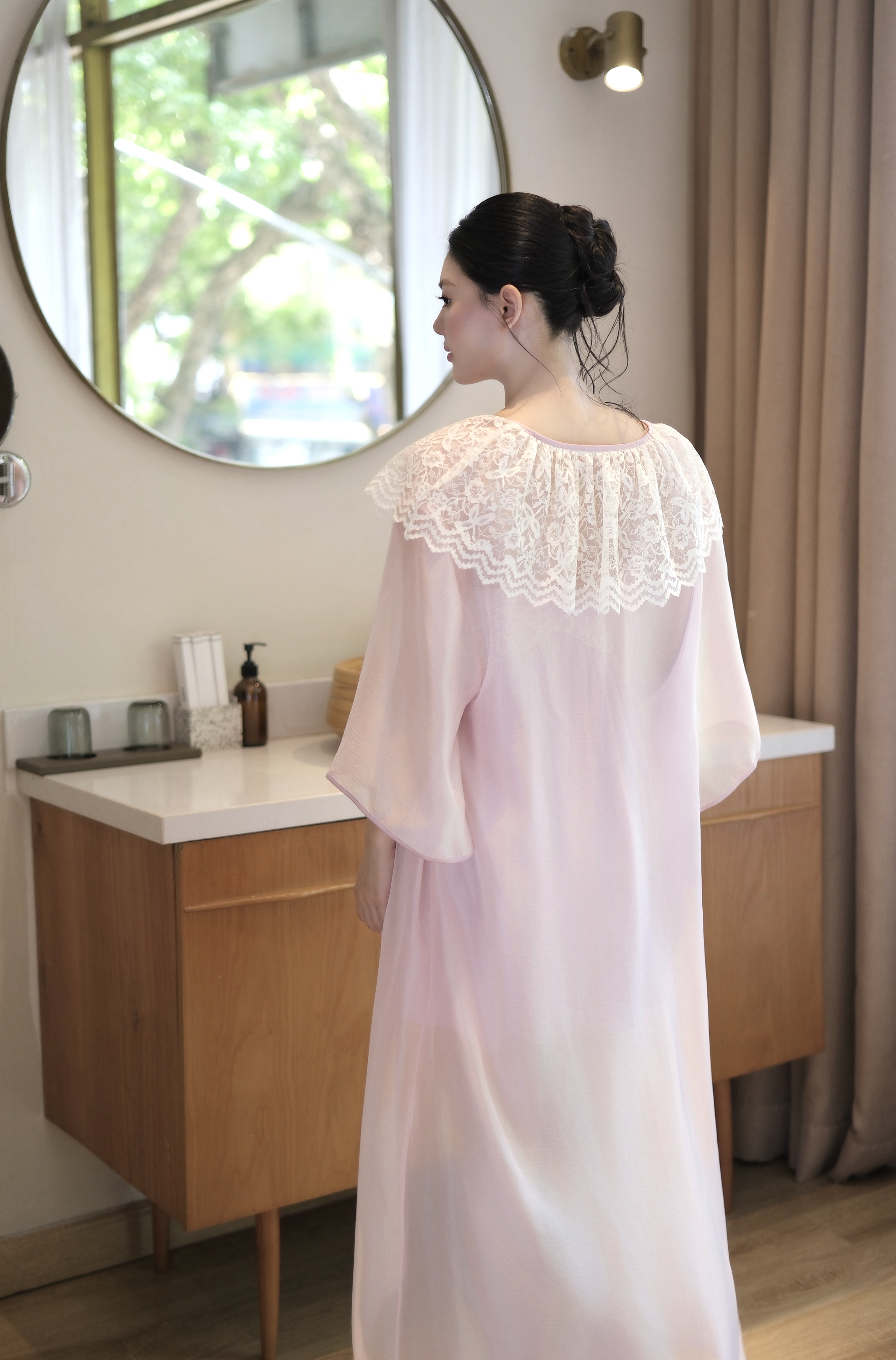 Áo Choàng Voan Phối Ren AC26_thumbnail_3