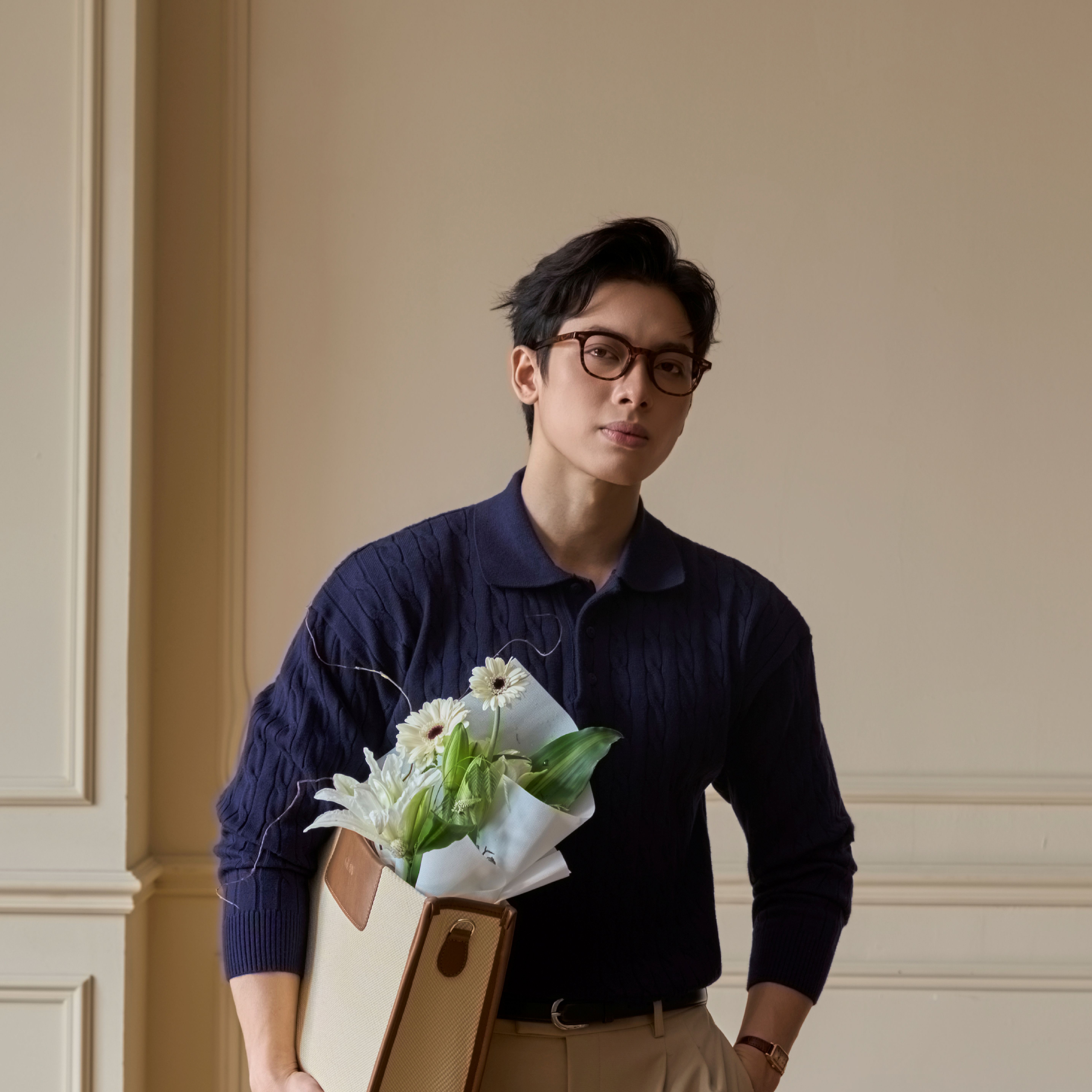 Áo Polo Twisted-Wool Len Viscose Form Relaxed_thumbnail_4