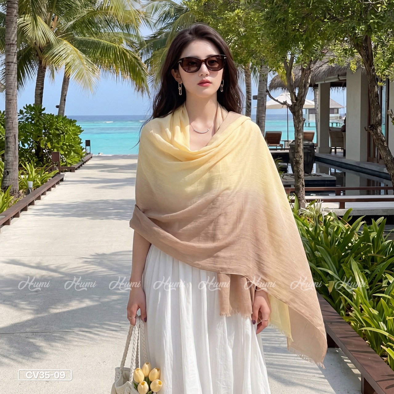 KHĂN COTTON PHA MÀU CHO NỮ (CV35-09)_thumbnail_6