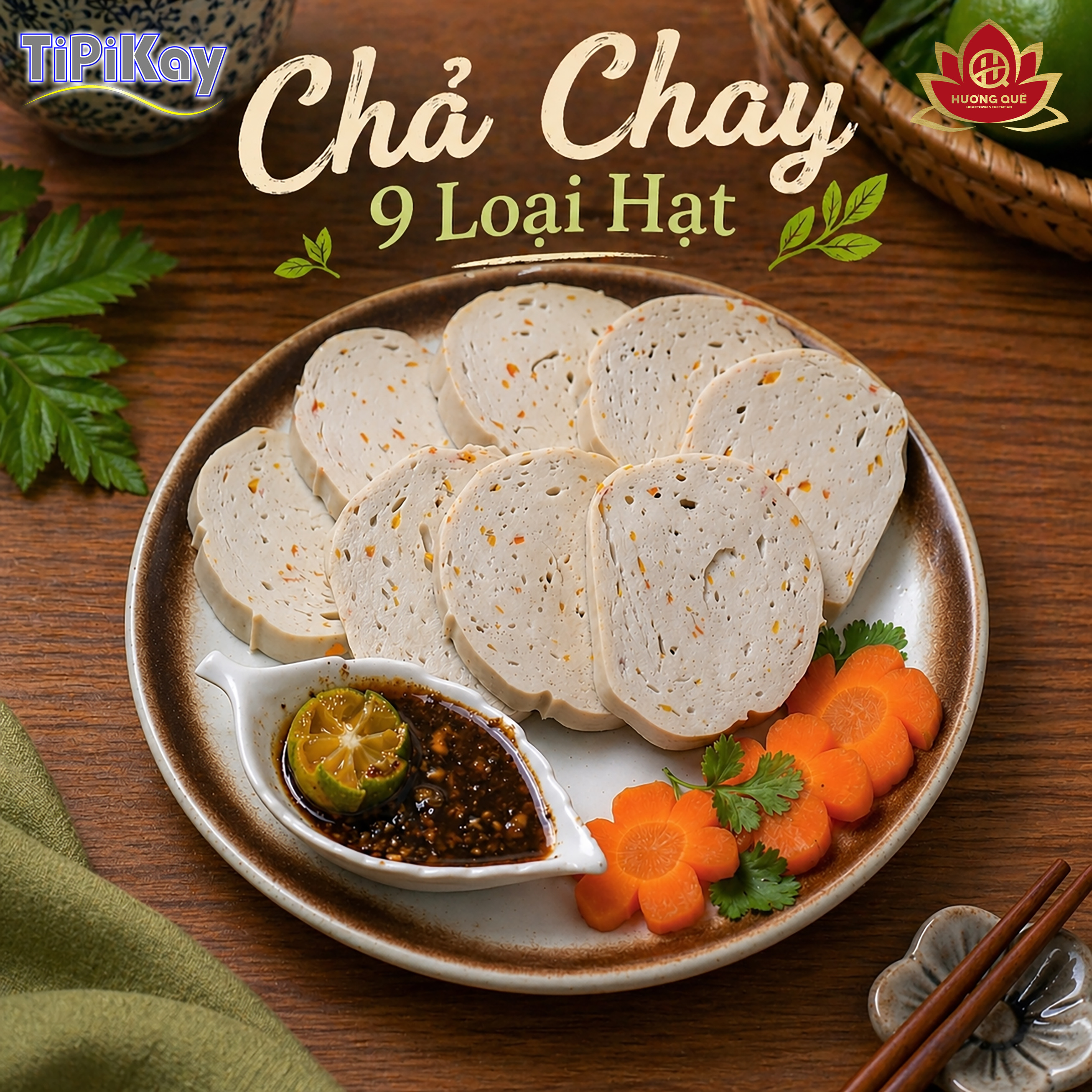 [Hàng mát] Chả Chay 9 Loại Hạt 250g