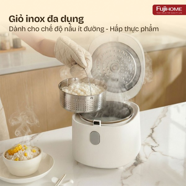 Nồi cơm điện Fujihome Inox LowSugar RC10BLS_thumbnail_2