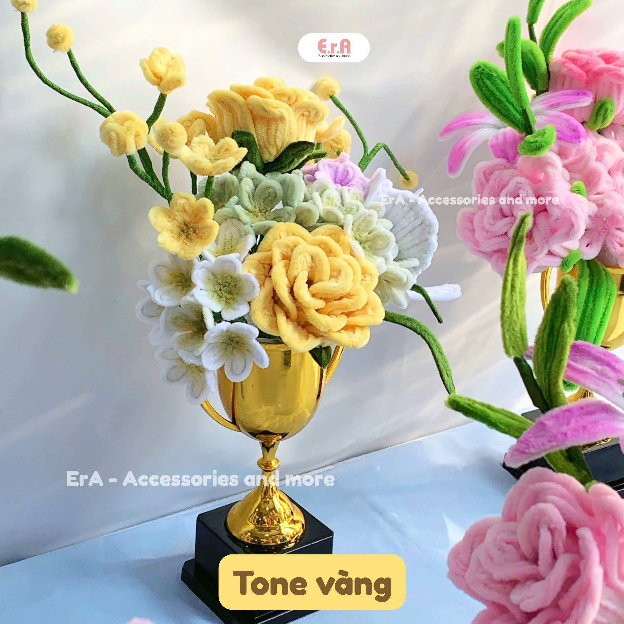  Cúp Hoa Kẽm Nhung