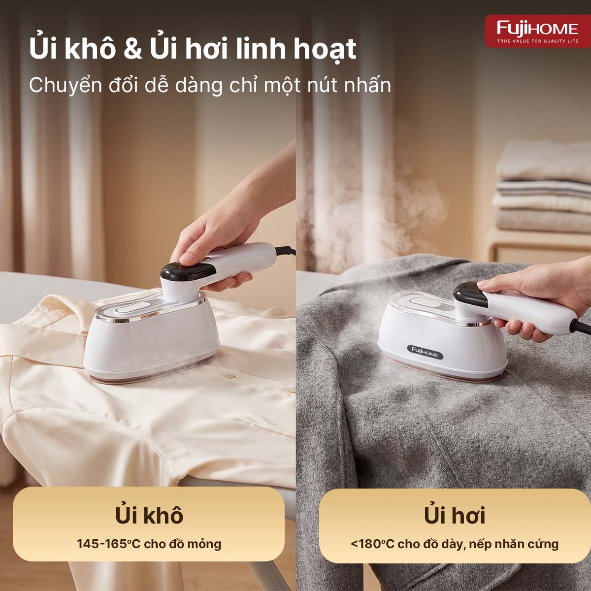 Bàn là hơi nước cầm tay gấp gọn Fujihome SI200CW ( điều chỉnh được lượng hơi nước )_thumbnail_4
