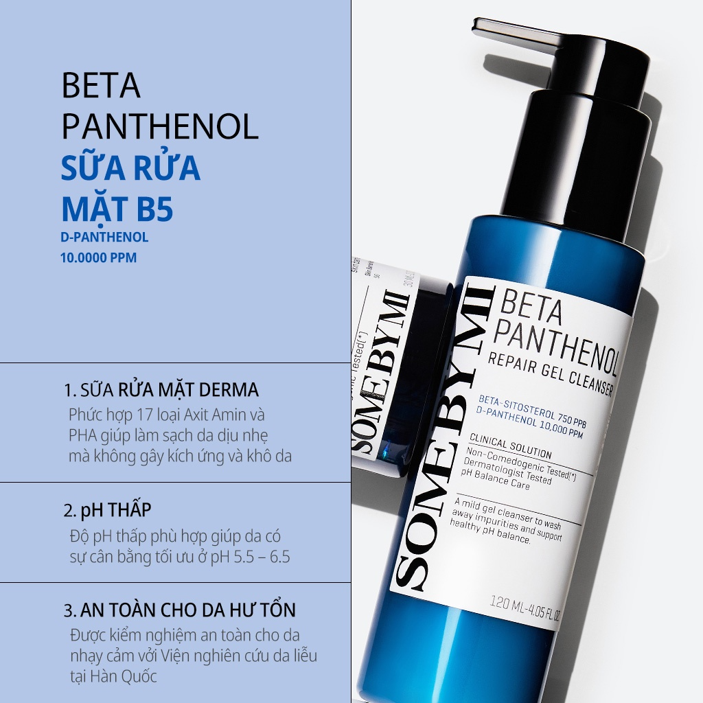[SOME BY MI] Sữa rửa mặt phục hồi da Some By Mi Beta Panthenol Repair 120ml