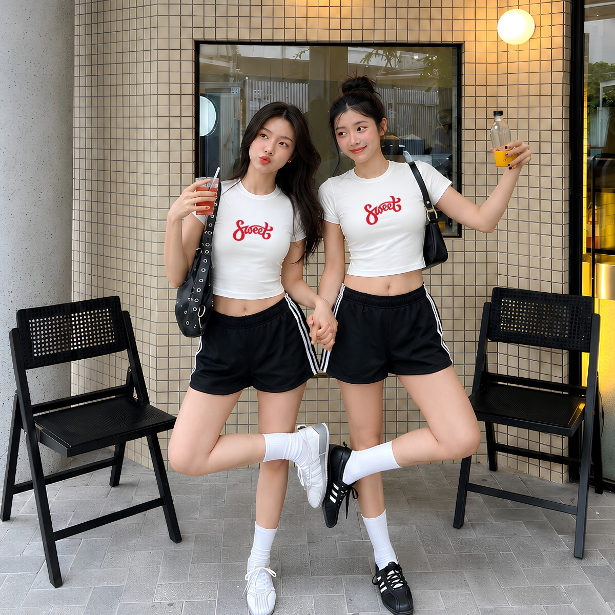 [Form Ôm] Áo croptop hình chữ SWEET - Loza CR8611 CR8611
