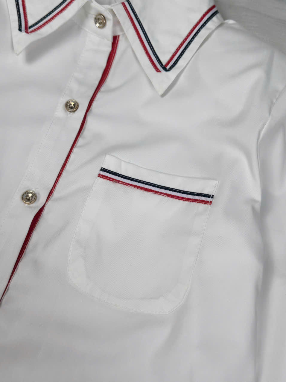 Sơ Mi Phối Viền Thom