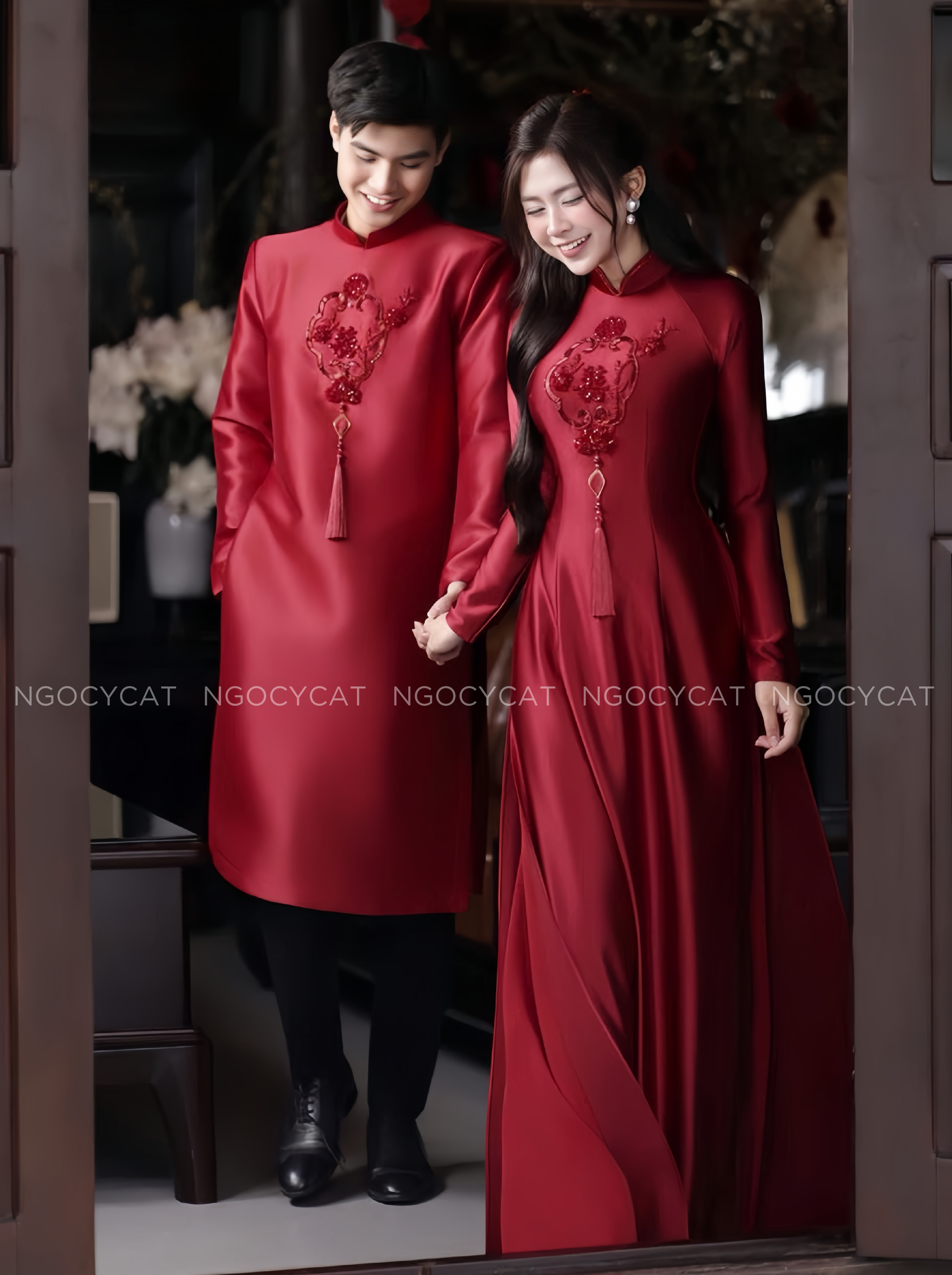 Áo Dài Dâu Rể Đỏ Hỷ Viên Mãn _thumbnail_3