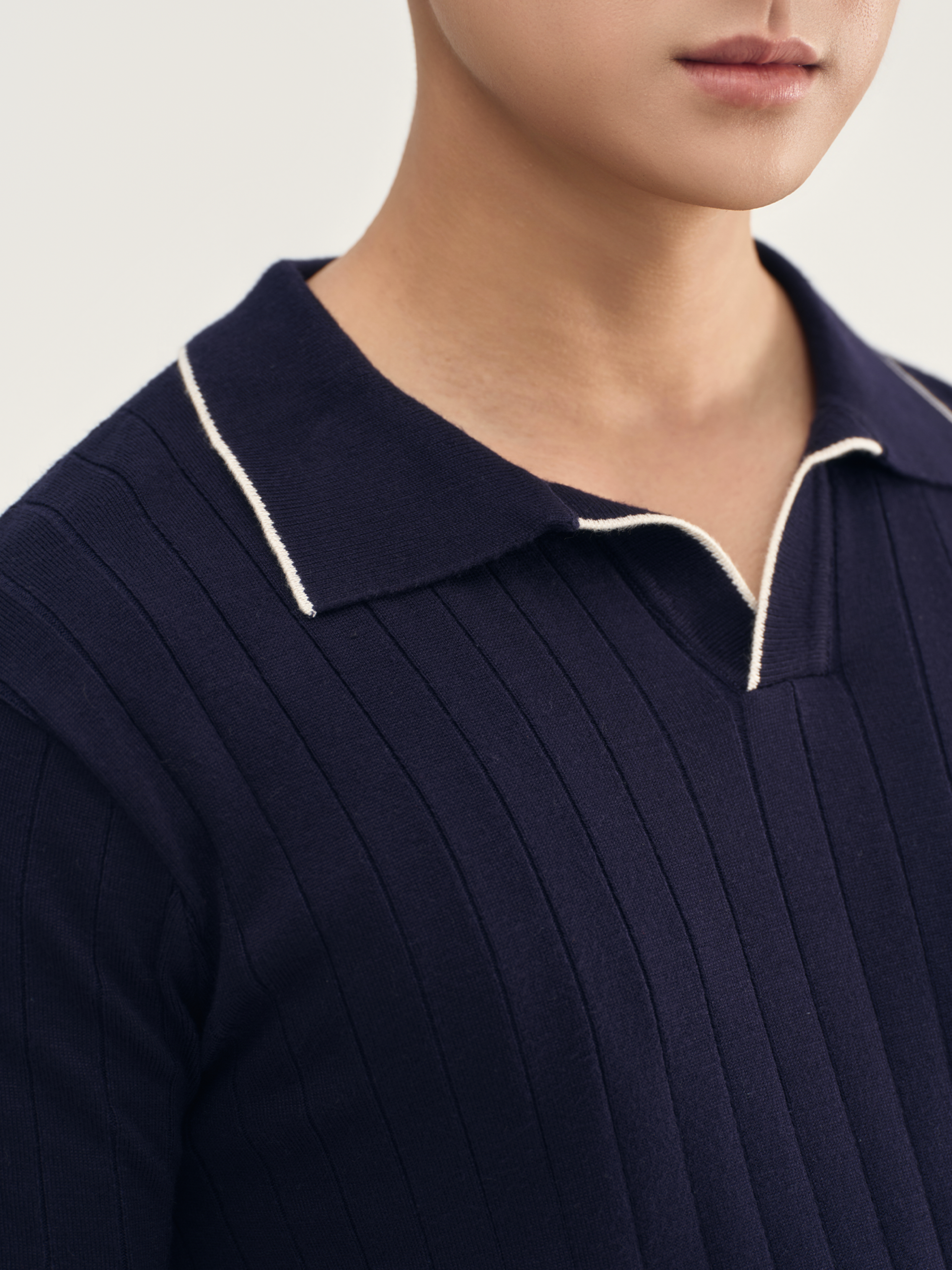 Áo Polo Dệt Kim Pace Sợi Viscose Form Regular_thumbnail_8