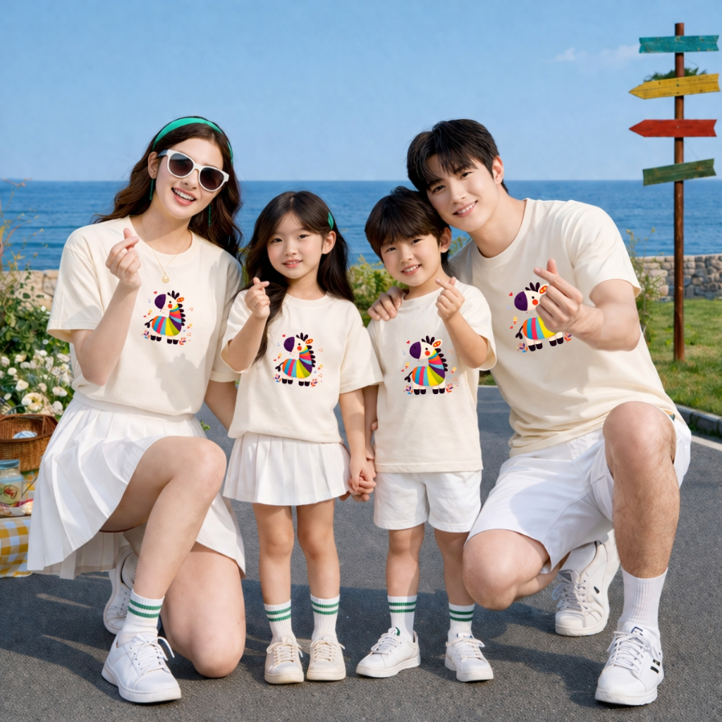 Áo phông gia đình hình Ngựa nhiều sắc màu - Loza GĐ3537_thumbnail_2