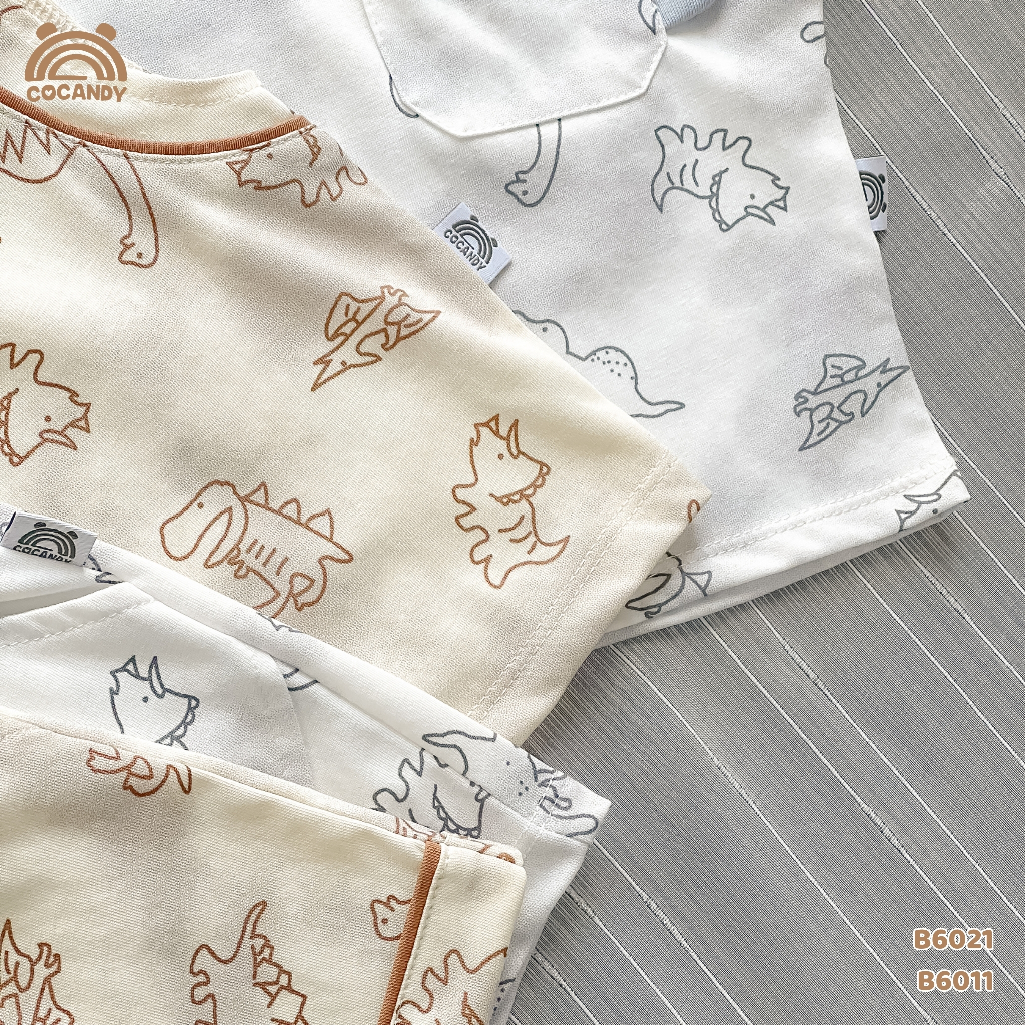 Bộ cộc cotton GHI hình khủng long túi ngực_thumbnail_6