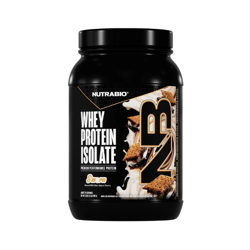 NutraBio Whey Protein Isolate 2 Lbs