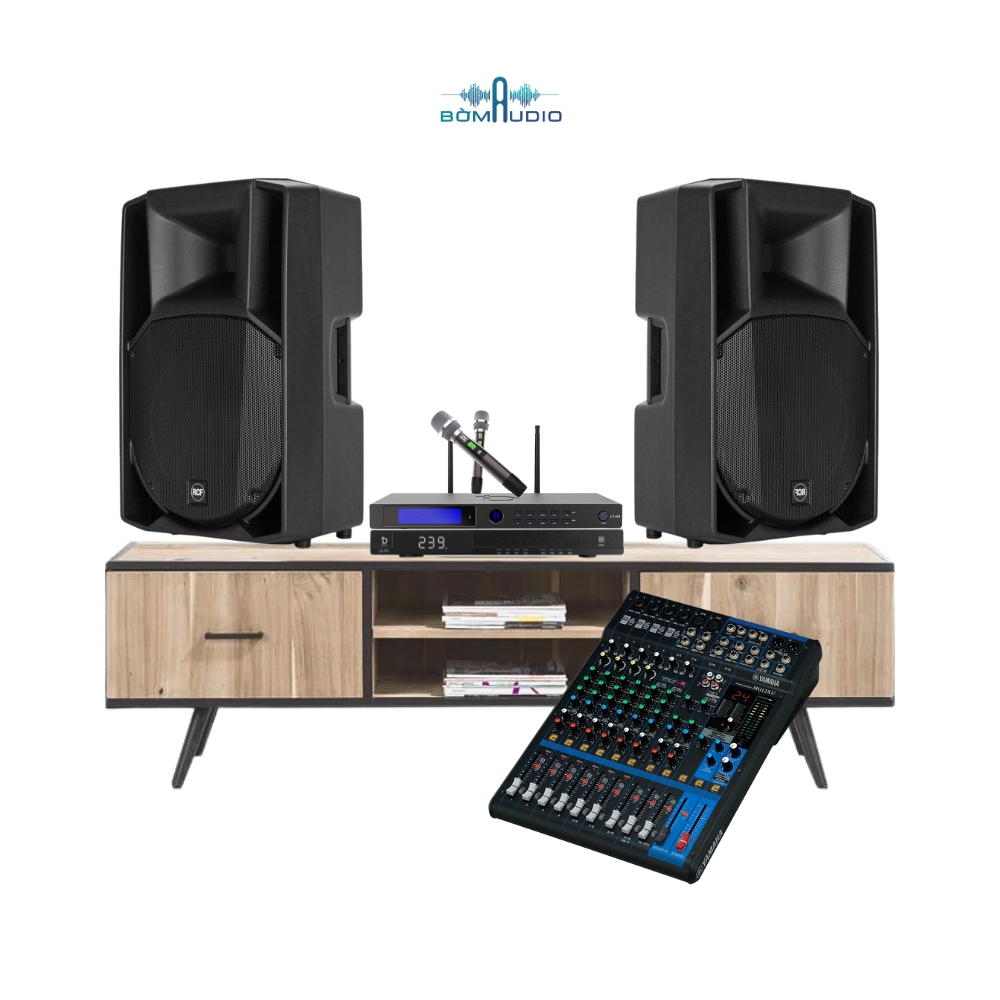 Combo Mixer YAMAHA MG12XU + Quản Lý Nguồn DBACOUSTIC LX-P3 + Micro DBACOUSTIC LX-M3 + Loa RCF ART 715A MK4 - B264_thumbnail_1