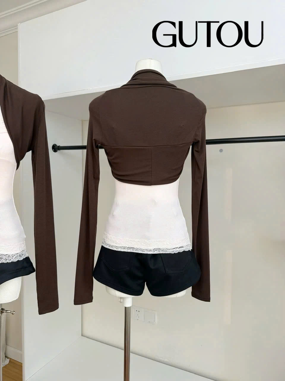 [ GUTOU ] Áo Hai Dây Viền Ren Phối Khoác_thumbnail_8