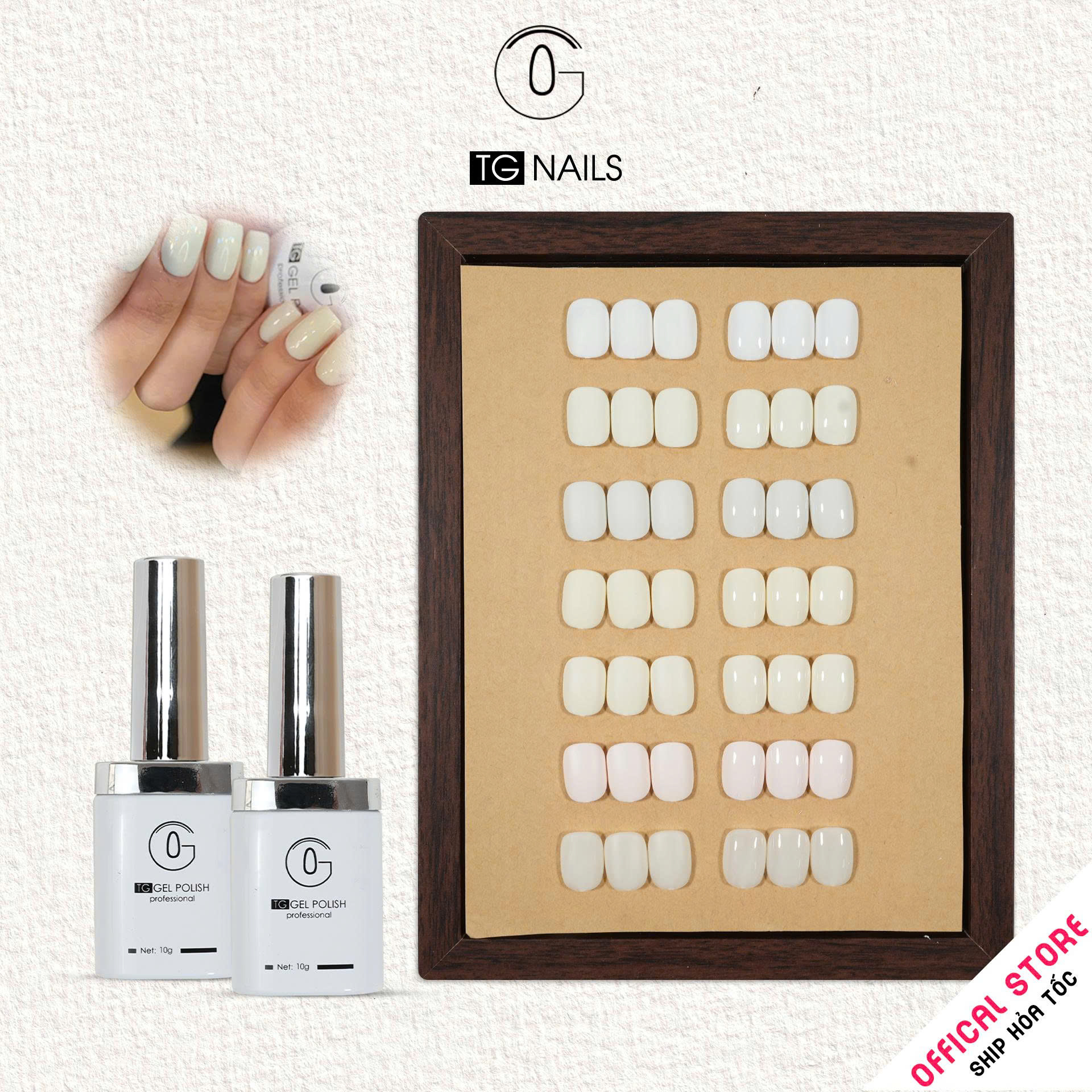 Sơn gel Trắng chai 10g TG Nails