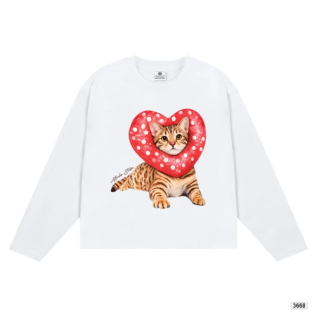 Áo thun boxy nữ form rộng mèo con đáng yêu Miucho 3668_thumbnail_0