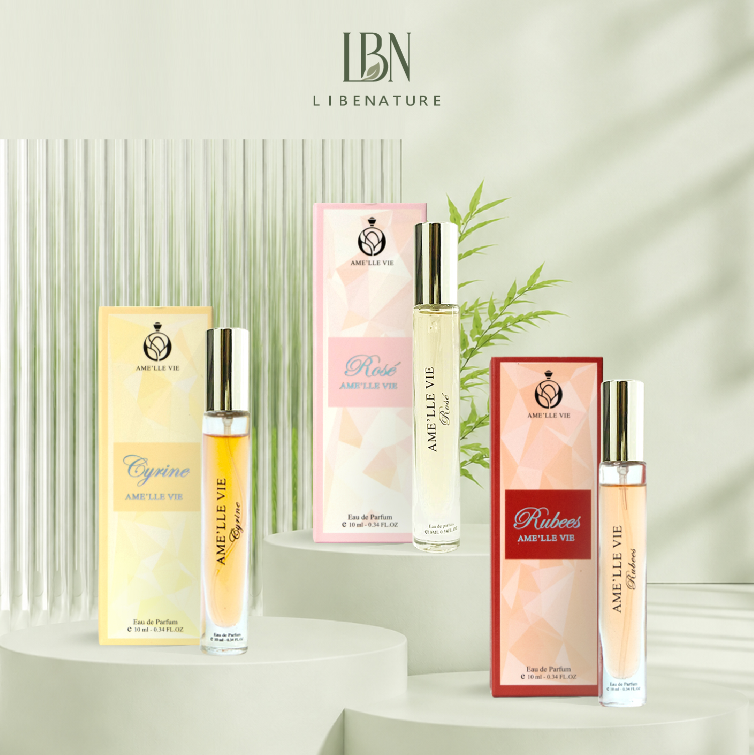 Combo 3 Chai Nước hoa Ame'lle Vie 10ml