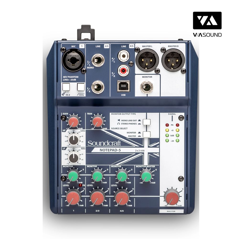 Bàn Mixer SOUNDCRAFT NOTEPAD 5FX