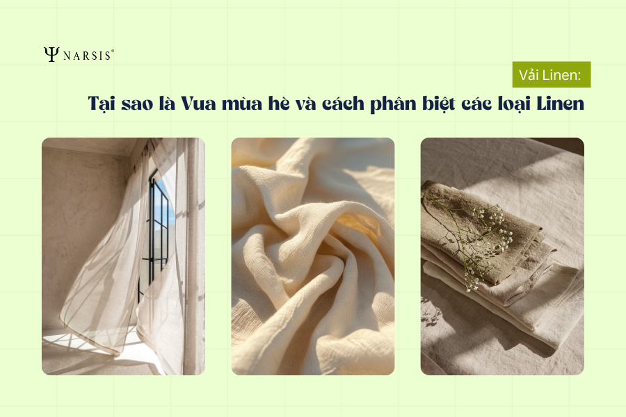 Vải Linen: Tại sao là Vua mùa hè và cách phân biệt các loại Linen