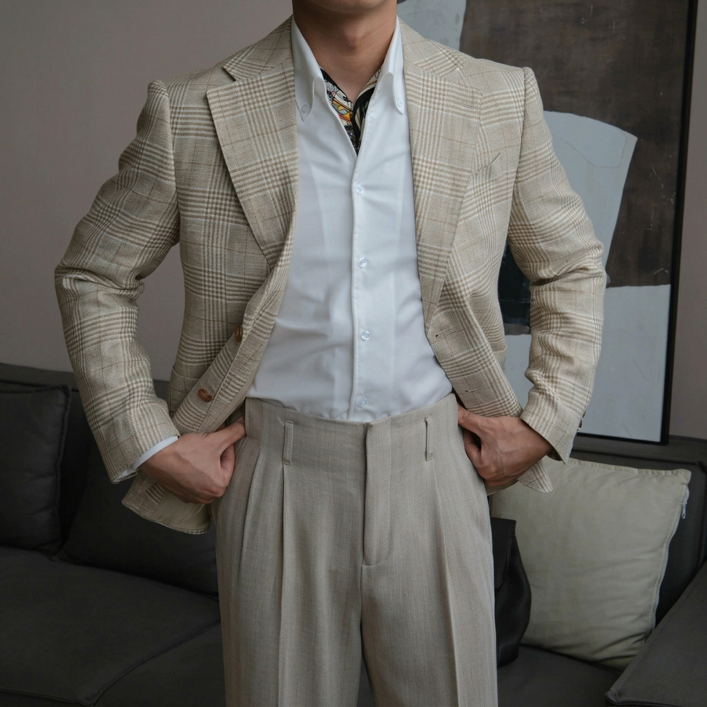Áo Blazer The Continental Vải Linen_thumbnail_12