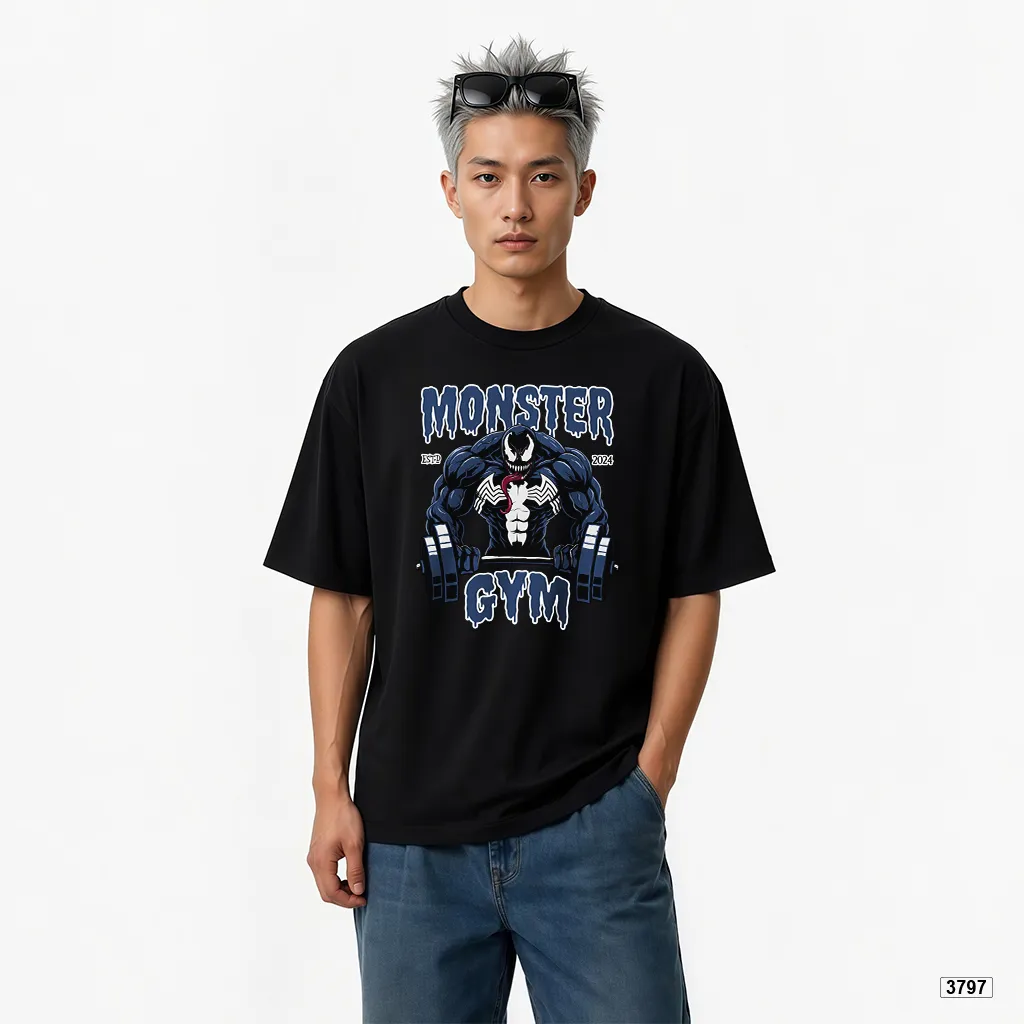 Áo thun nam form oversize Monster Gym phong cách mạnh mẽ cá tính TeePrint 3797_thumbnail_3