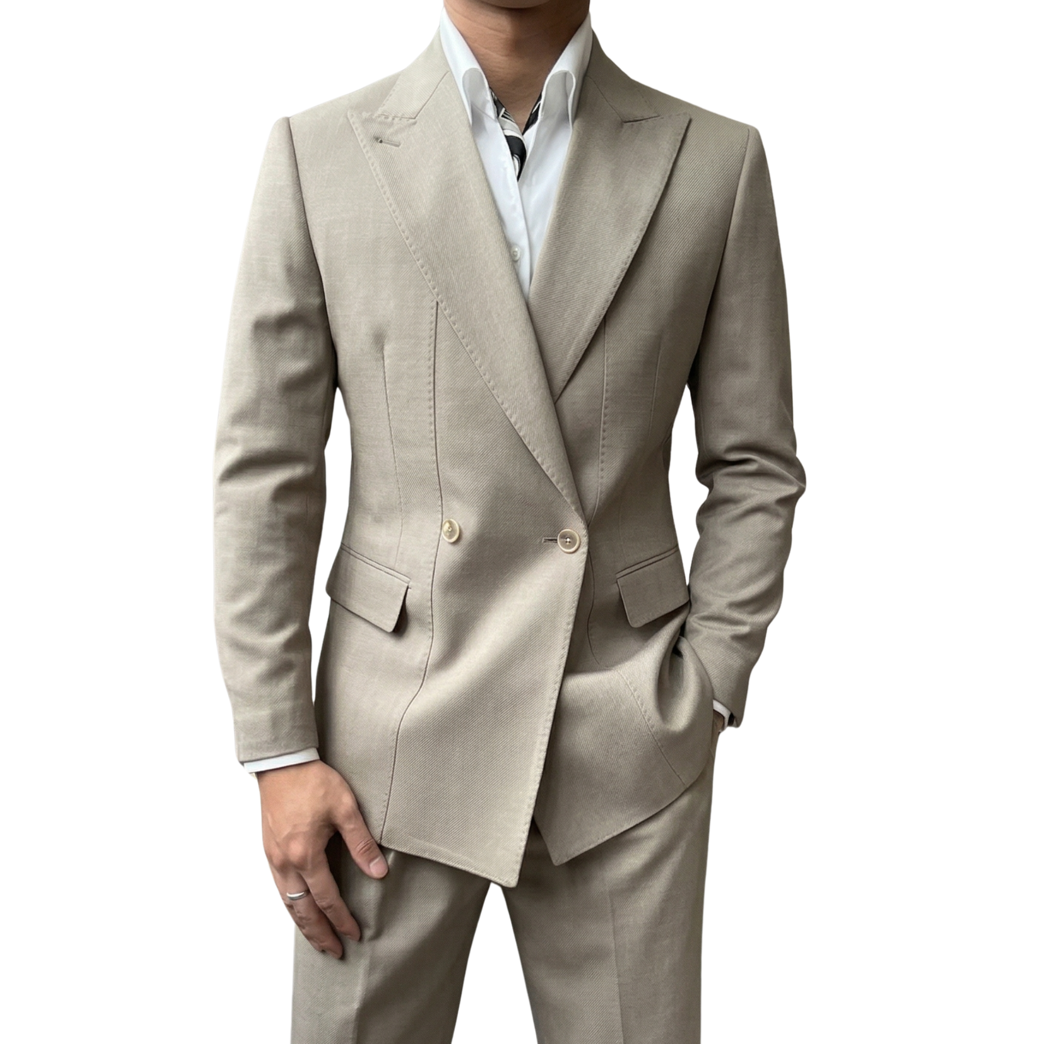 Bộ Suit Trieste Vạt Chéo