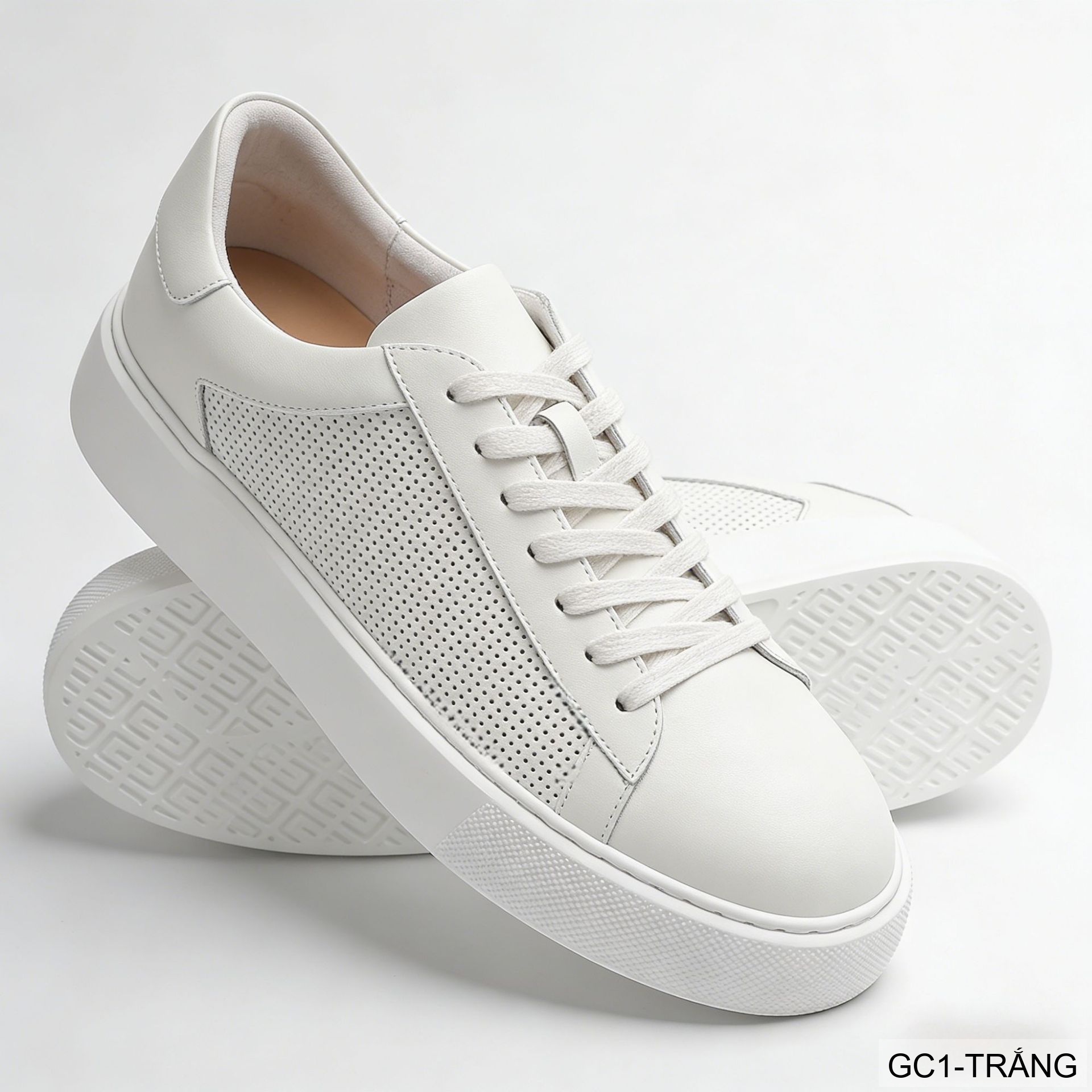 GC1 - Giày thể thao nam trắng đế dày thoáng khí da thật cao cấp_thumbnail_3