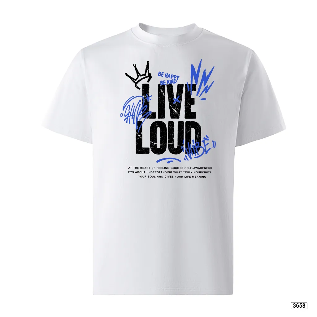 Áo thun form rộng chất thoáng mát Live Loud TeePrint 3658_thumbnail_7