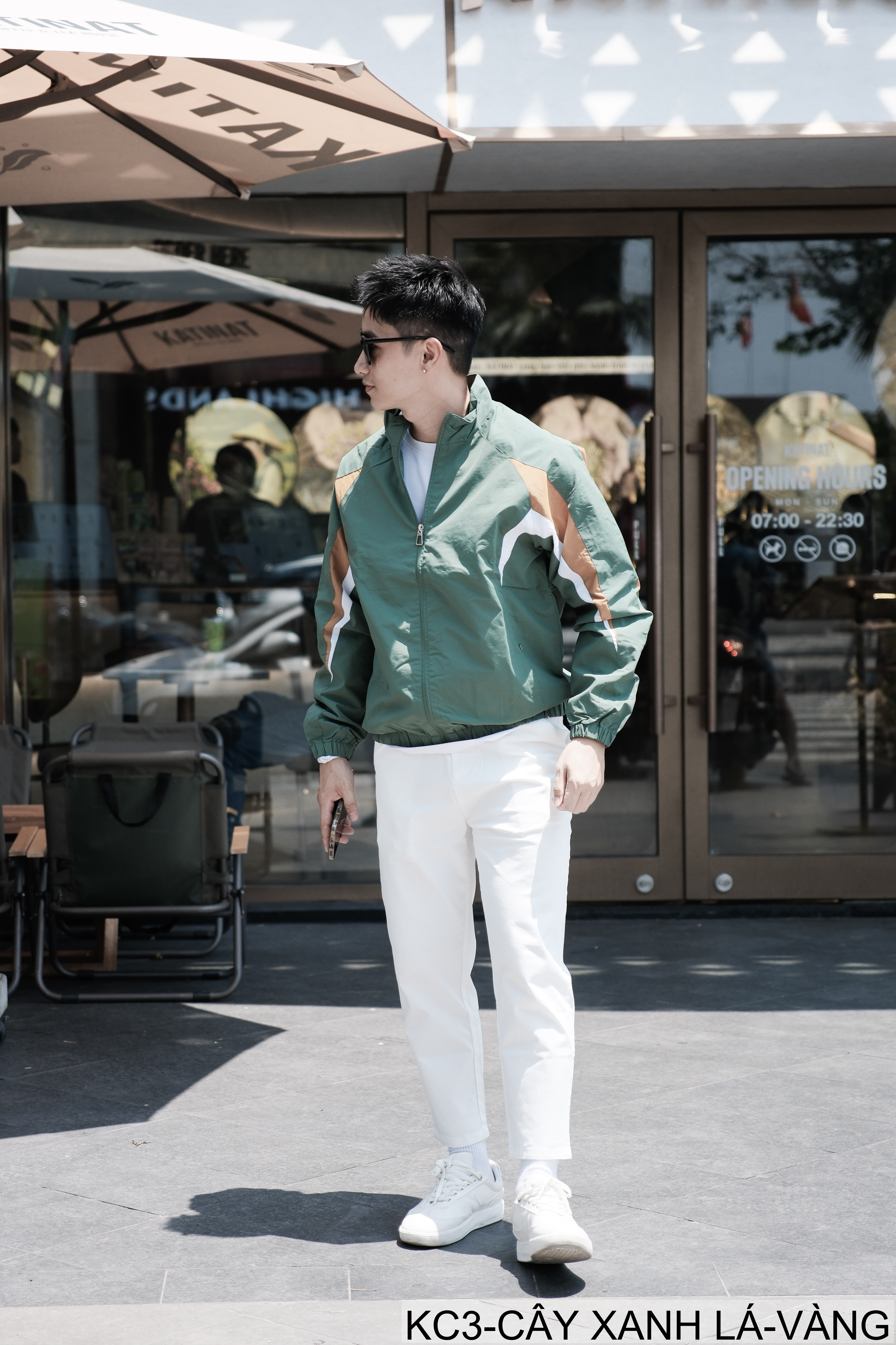 KC3 - Áo khoác nam cổ đứng phối màu năng động, chất polyester thoáng mát, form regular phù hợp xuân thu_thumbnail_15