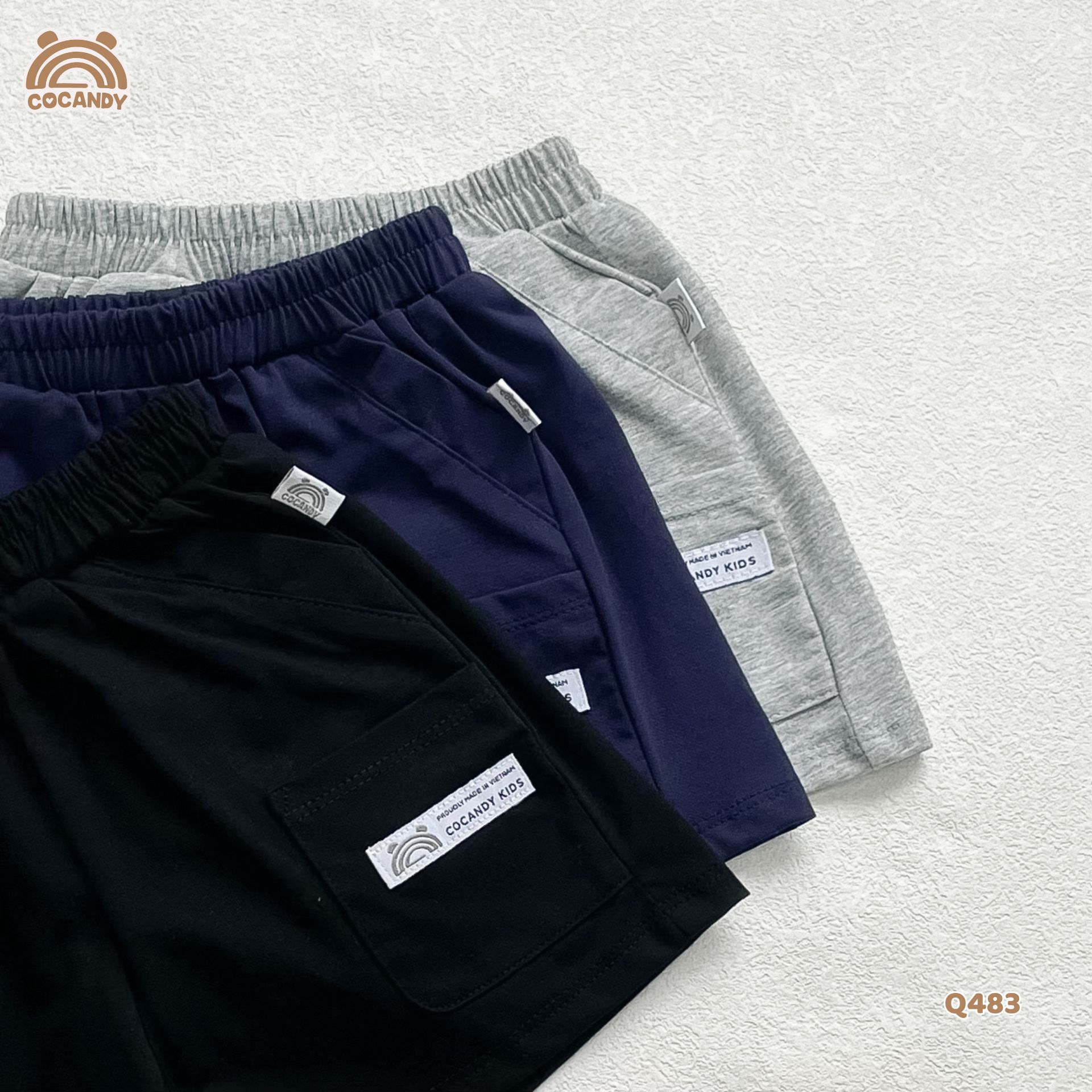 Quần cộc cotton ĐEN túi ốp_thumbnail_4