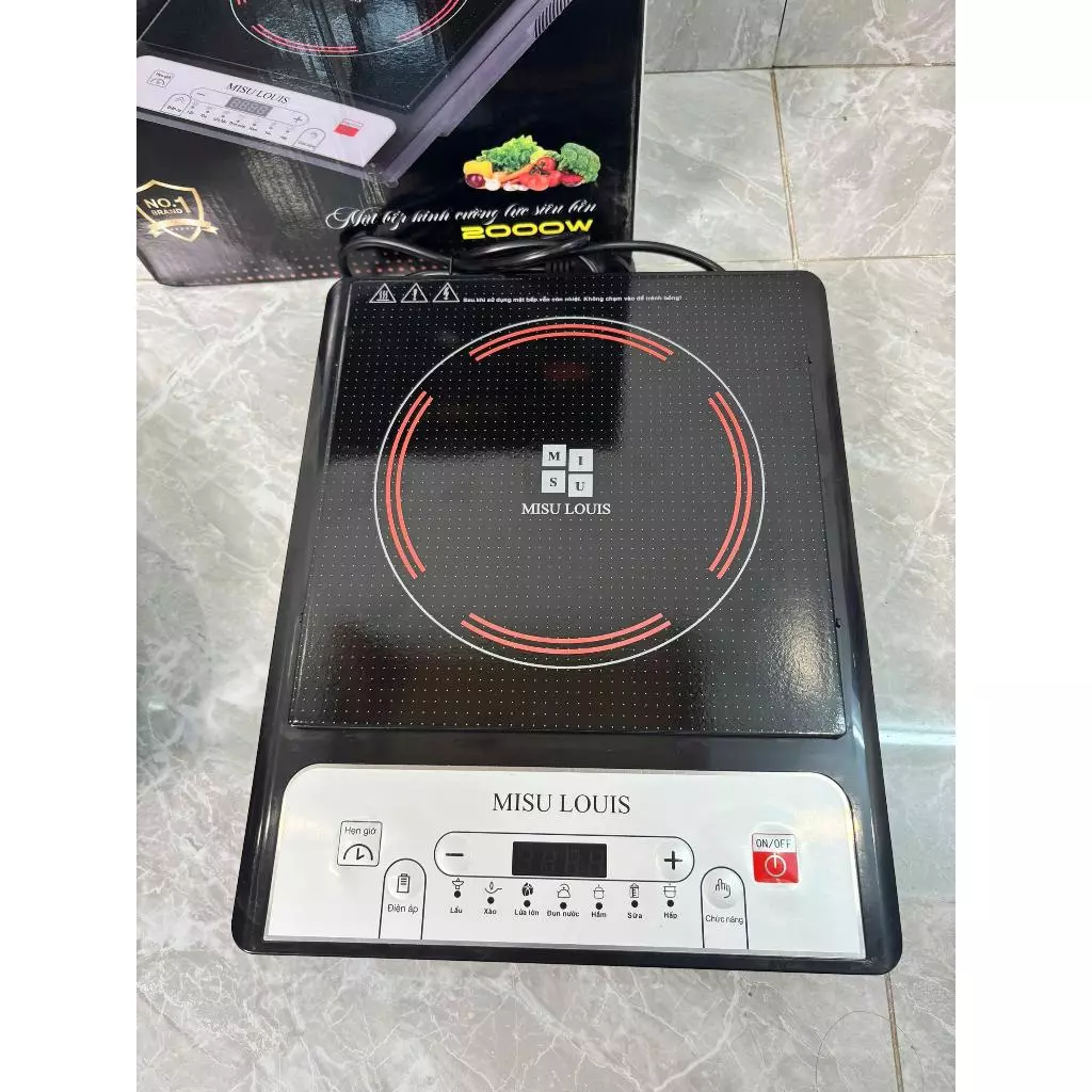 Bếp Điện Từ Cảm Ứng 2000W Tặng Kèm Nồi Kính Cường Lực Toàn Phần Tiết Kiệm Điện An Toàn Dễ Sử Dụng Đa Dạng Chế Độ Nấu Ăn_thumbnail_6
