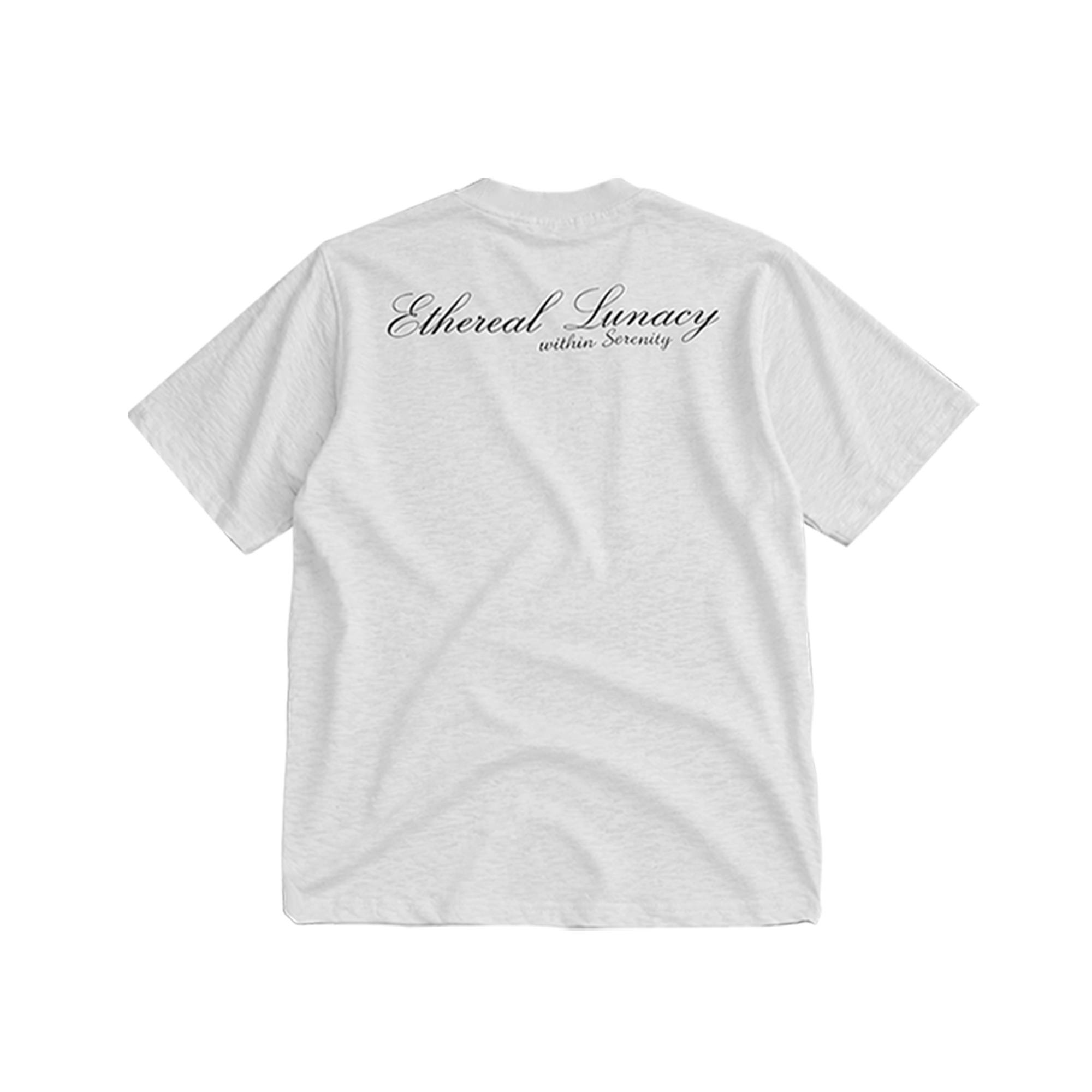 "LUNACY" ETHEREAL T-SHIRT, SLUB COTTON / WHITE