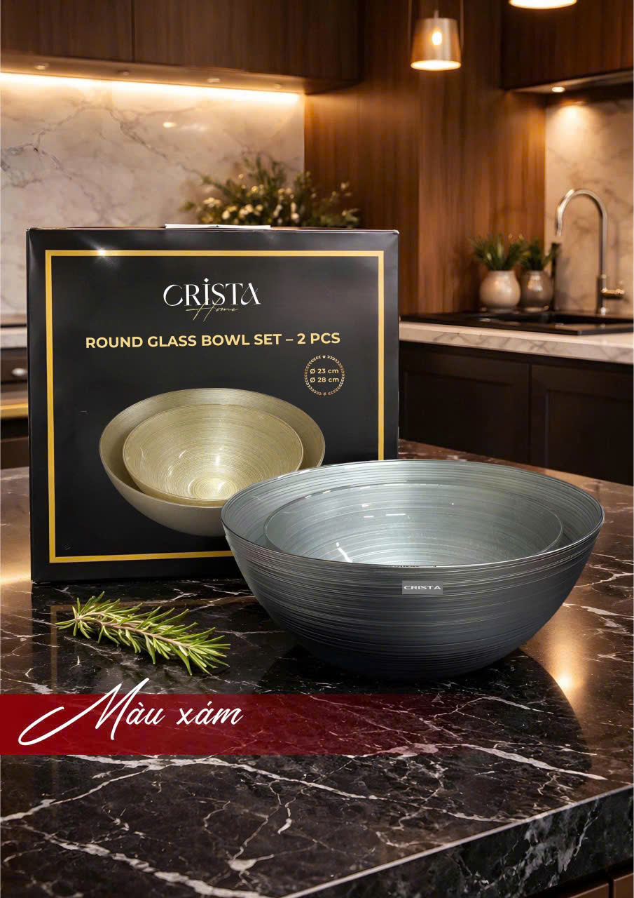 Bộ 2 bát thủy tinh CRISTA HOME tròn 4.5 & 2.2L, 60228_thumbnail_11