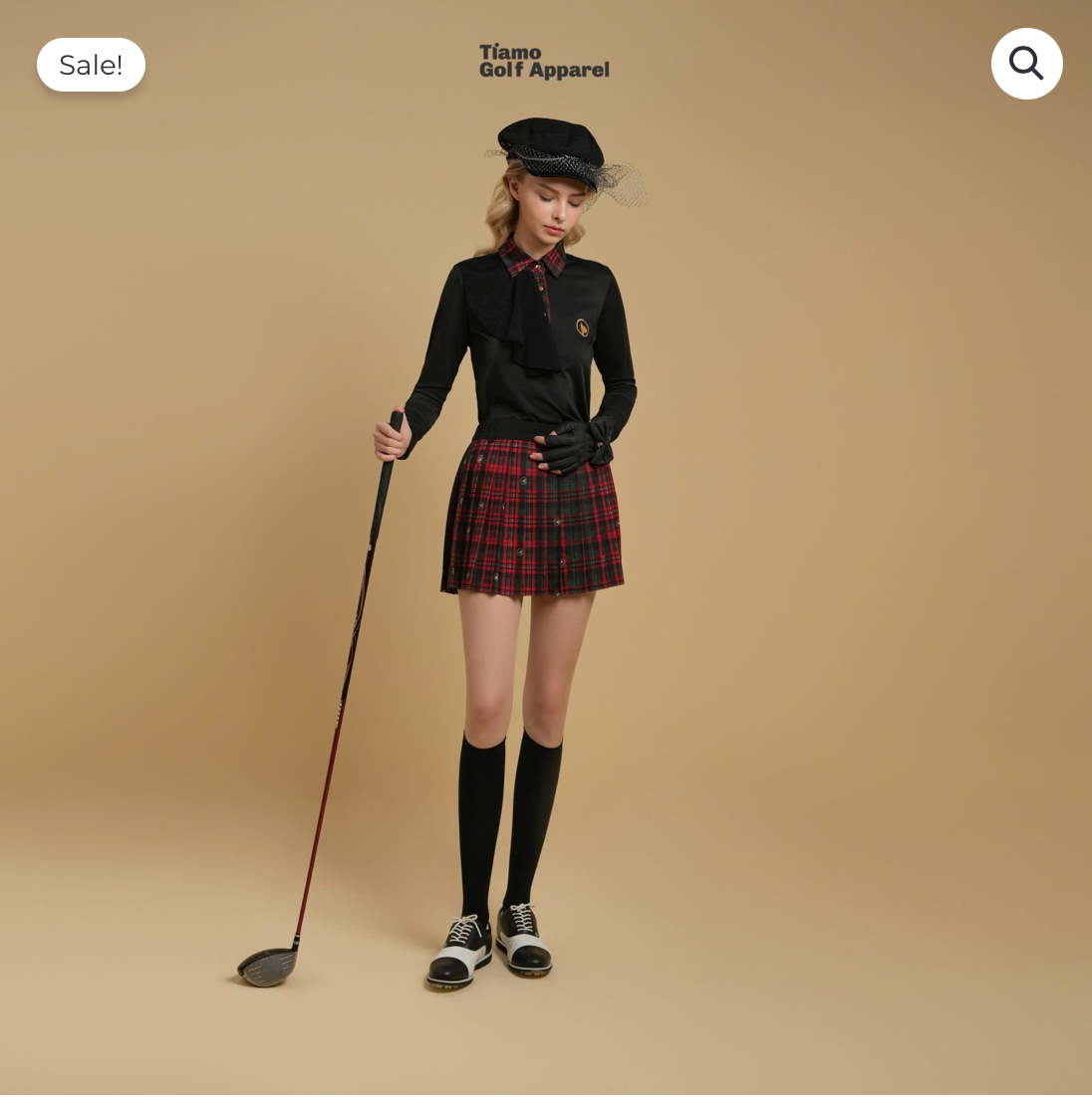Áo Polo dài tay phối cổ kẻ caro  - Nữ - Tartan_thumbnail_3