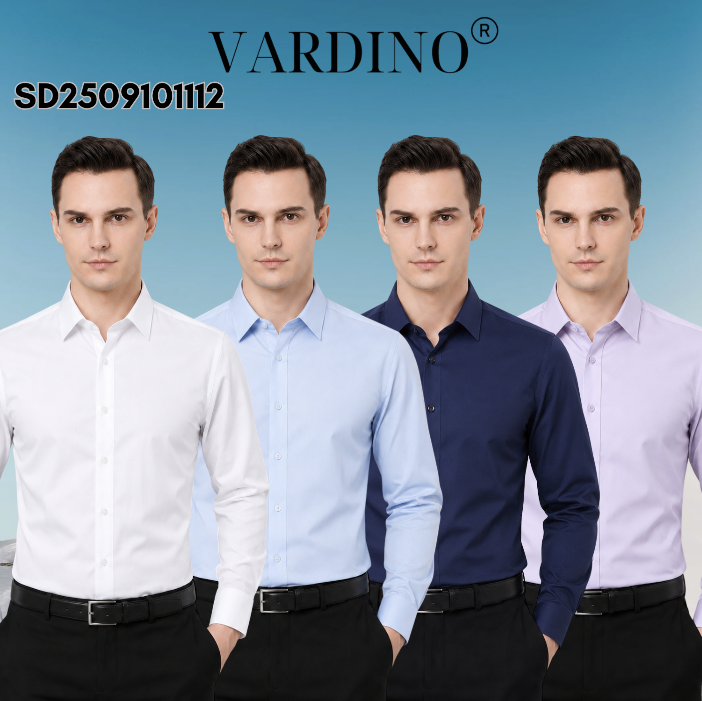 Áo sơ mi dài tay nam Vardino SD2509,SD2510,SD2511,SD2512