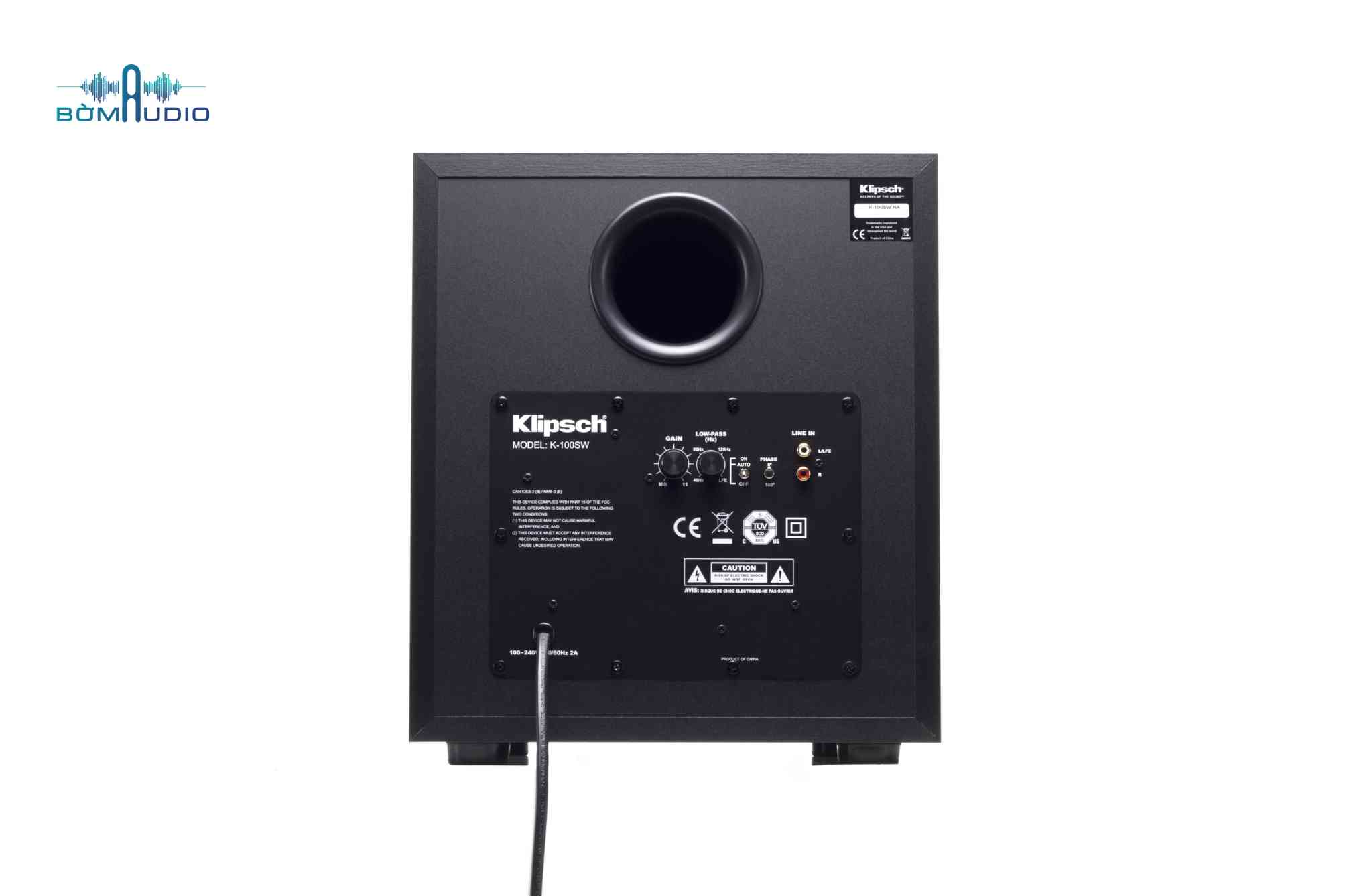 Cổng kết nối Subwoofer Klipsch R100SW