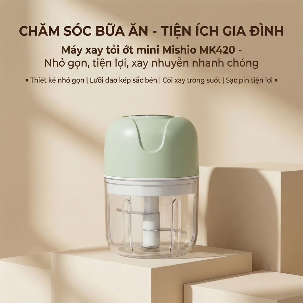 Máy Xay Tỏi Ớt Mini Chạy Pin Mishio MK420_thumbnail_0