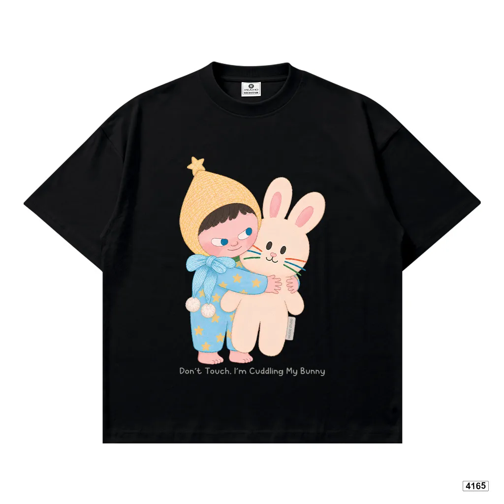 Áo thun nữ form boxy hoạt hình thỏ bông đáng yêu Miucho 4165_thumbnail_0