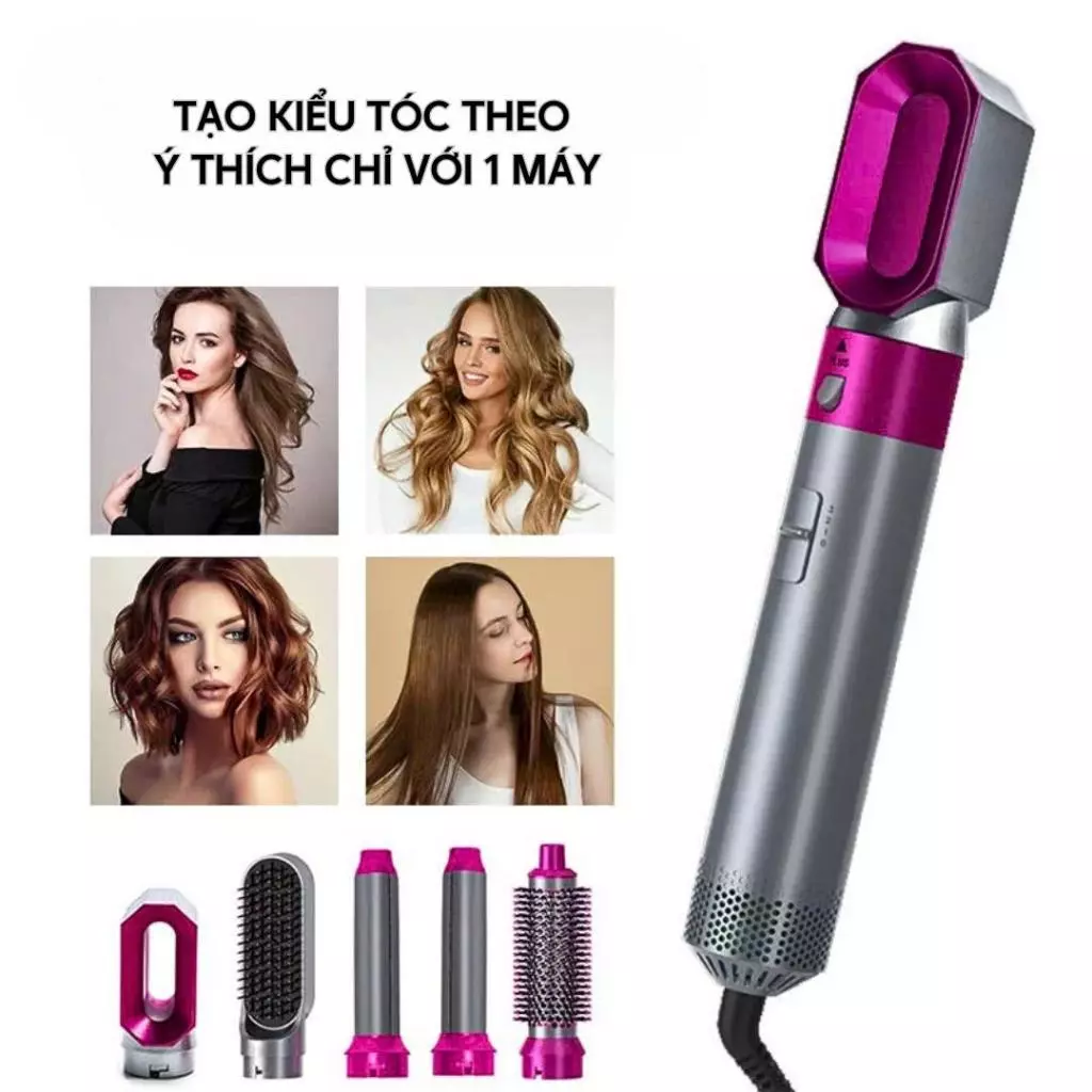 Máy Sấy Tóc Đa Năng 5in1 - Sấy tóc tạo kiểu tại nhà, tiện lợi, tạo kiểu tóc theo ý thích_thumbnail_2