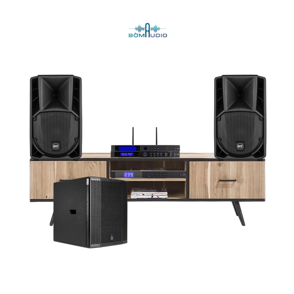 Combo Loa Karaoke RCF ART 712-A MK4 + Loa Subwoofer Điện DBACOUSTIC KS715SA +  Vang Số DBACOUSTIC LX-D3 + Micro Karaoke DBACOUSTIC LX-M3 + Quản Lý Nguồn DBACOUSTIC LX-P3 - Combo karaoke B263C_thumbnail_0
