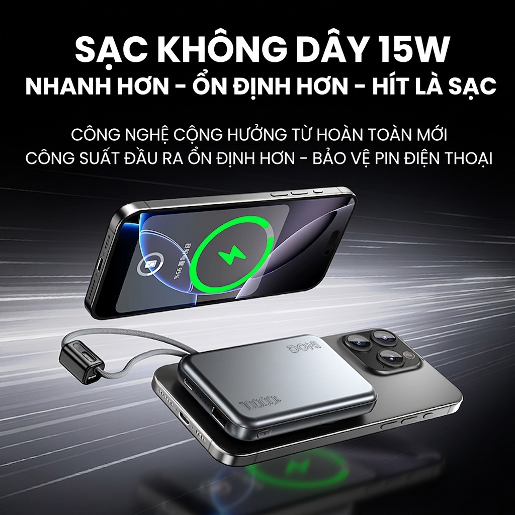 Sạc Dự Phòng Không Dây Từ Tính Doni Maggo 10000mAh_thumbnail_3