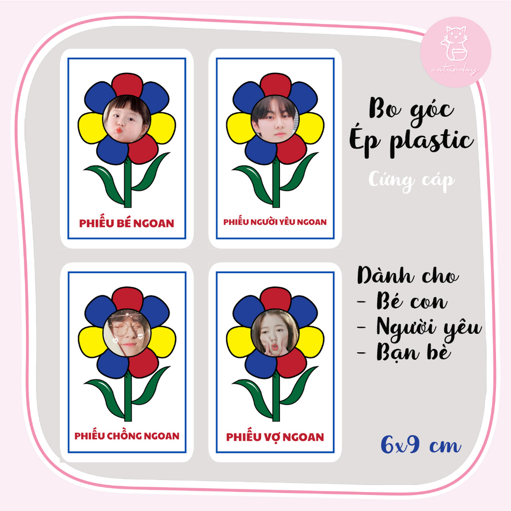 Set 8 PHIẾU BÉ NGOAN, người yêu ngoan tặng bạn trai, bạn gái, bé con Ép plastic cứng cáp - Quà tặng_thumbnail_1